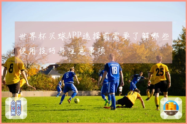 世界杯买球APP选择前需要了解哪些使用技巧与注意事项