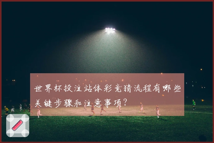 世界杯投注站体彩竞猜流程有哪些关键步骤和注意事项？