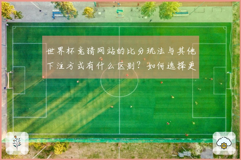 世界杯竞猜网站的比分玩法与其他下注方式有什么区别？如何选择更适合自己的？