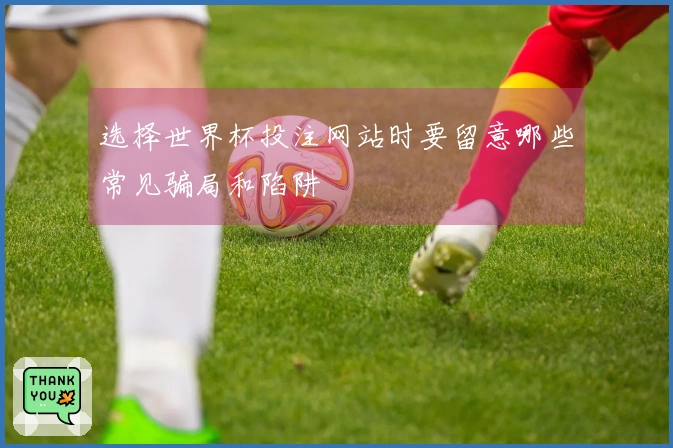 选择世界杯投注网站时要留意哪些常见骗局和陷阱